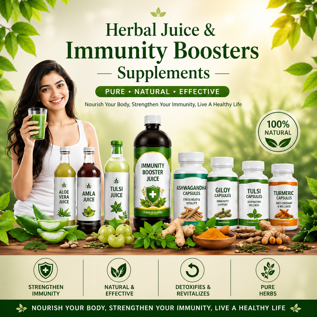 Herbal Juice & Immunity Boosters Supplements