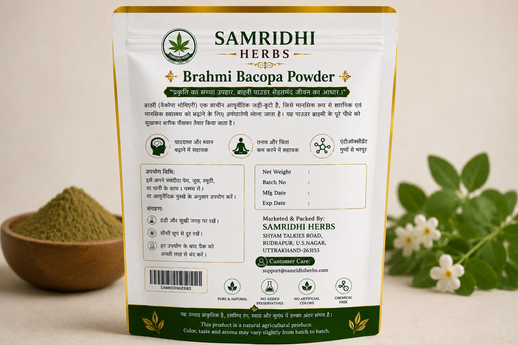 Brahmi Bacopa Powder – Natural Goodness for Wellness