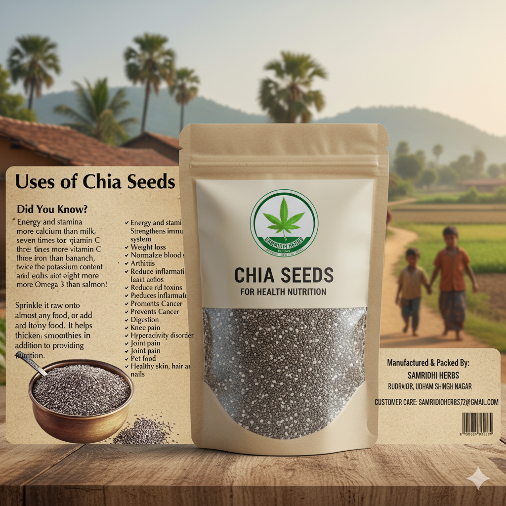 Black Chia Seeds - 100g | Omega-3 Rich Superfood