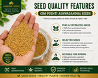 Ashwagandha Seeds Organic – SIM Pushti Variety | High Germination | Grow Your Own Wellness
