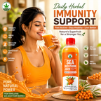 Samridhi Herbs Sea Buckthorn Juice 500ml with Himalayan Sea Buckthorn berries for immunity and wellness.