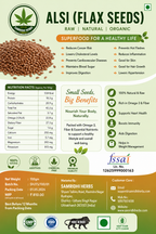 Samridhi Flax Seeds (Alsi Beej) Natural Omega-3 Superfood