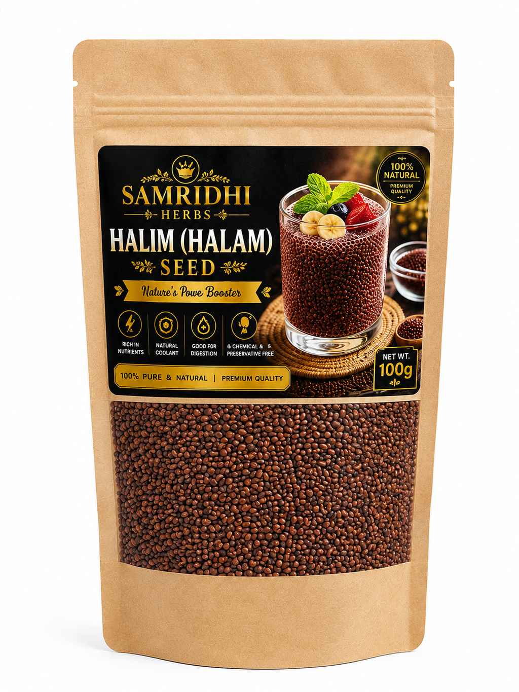 Premium Halim Seeds (Garden Cress) – Iron-Rich Superfood | Nutritious & Versatile