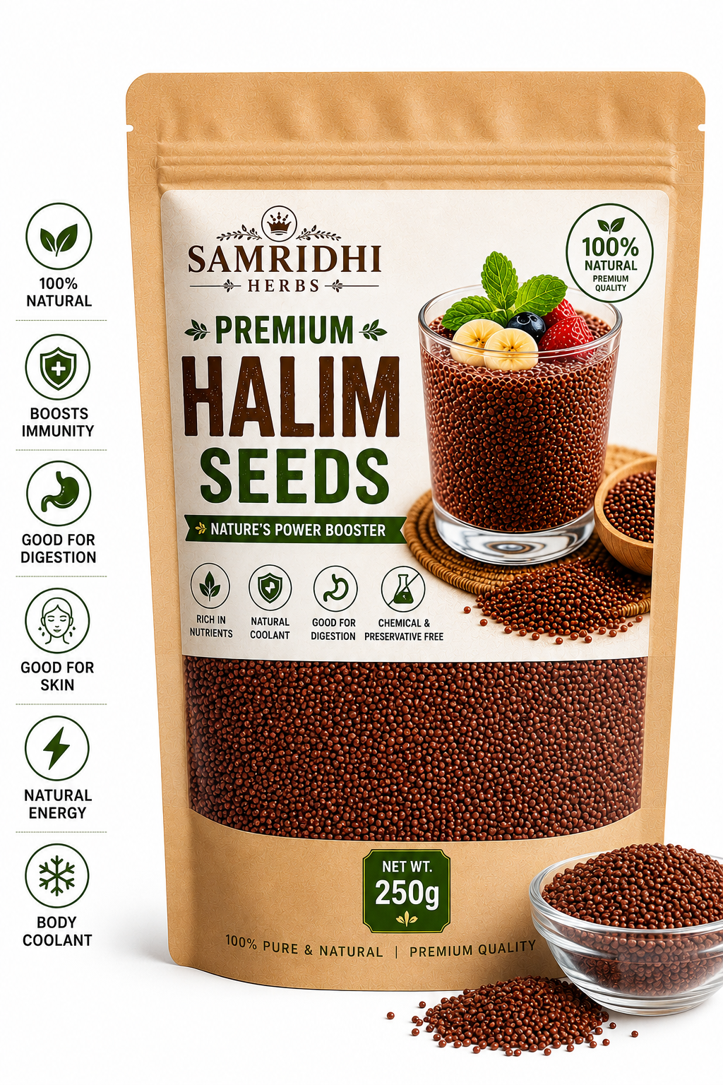 Premium Halim Seeds (Garden Cress) – Iron-Rich Superfood | Nutritious & Versatile