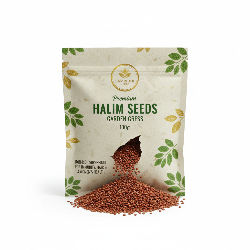 Premium Halim Seeds Garden Cress 100g - square product image SAMRIDHI HERBS