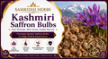 Kashmiri Saffron Bulbs Label - Pure Heritage Rich Aroma Golden Harvest