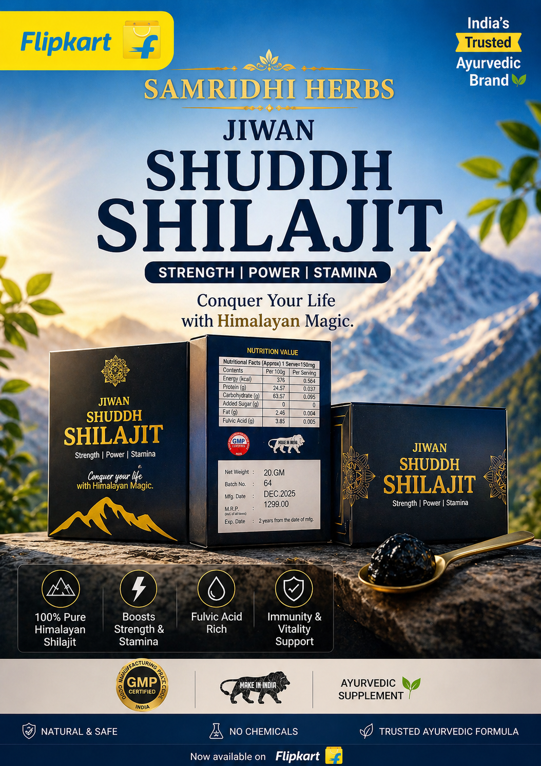Kashmiri Natural Shilajit Liquid (20gm)