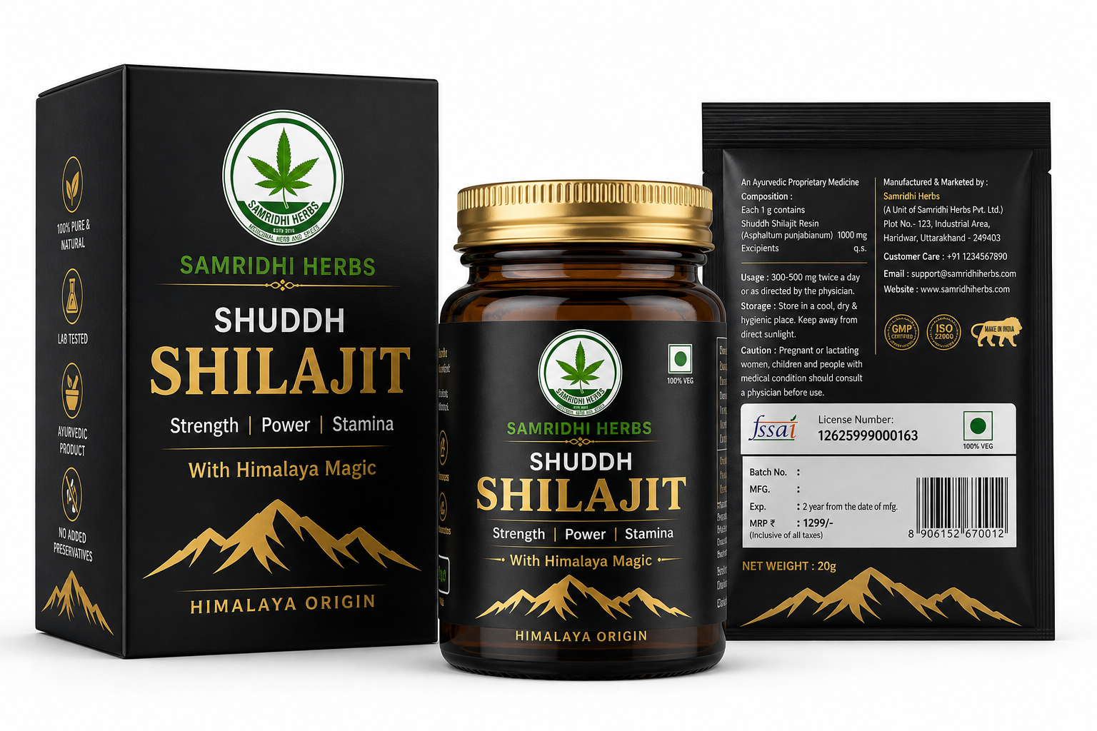 Kashmiri Natural Shilajit Liquid (20gm)